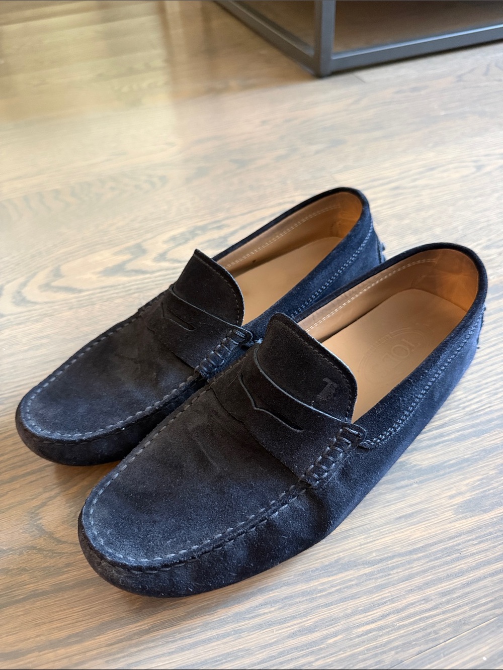 Tod’s Men's Black Suede Loafers